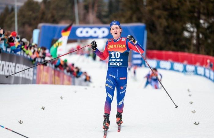 Cross-country skiing | Val di Fiemme: Hugo Lapalus at the foot of the podium at the top of Alpe Cermis, Simen Hegstad Krueger in maîtrise | Nordic Mag | N°1 Biathlon