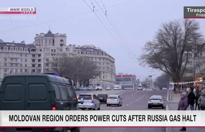 Moldovan region announces power cuts after suspension of Russian gas supplies