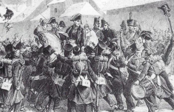 on March 14, 1815, leaving Lons to arrest him, Marshal Ney rallied to Napoleon