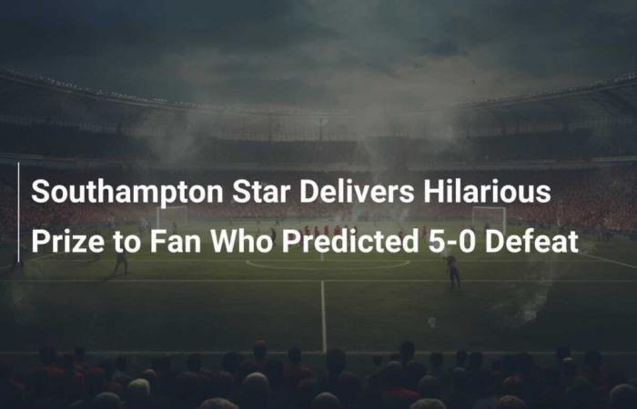 Southampton player offers hilarious prize to fan who predicted 5-0 defeat