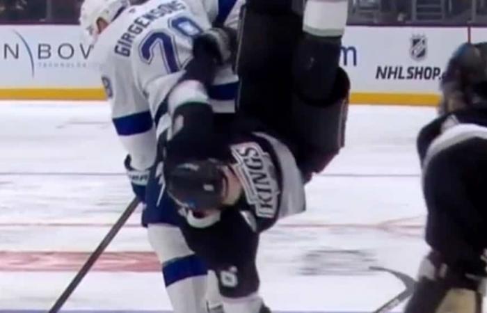 WATCH: Joel Edmundson suffers terrifying fall