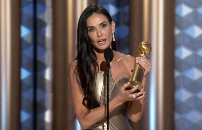 Demi Moore Says She’s in ‘Shock’ Over Golden Globes Win for ‘The Substance’