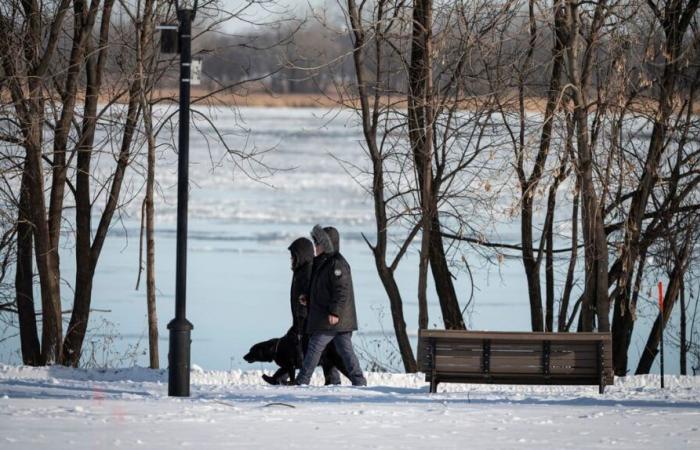 Temperatures felt up to -29 degrees today