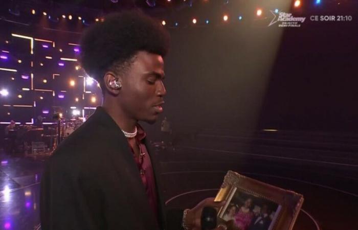 Franck (Star Academy) upset by discovering an element of the painting of his song on the TF1 set