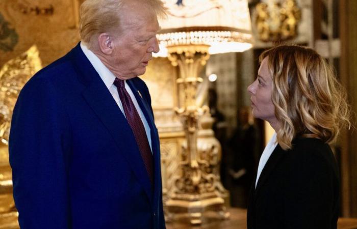 Donald Trump receives Giorgia Meloni at his home and calls her “fantastic”