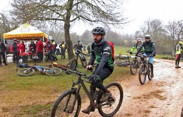 Caussade. The Guidons Quercynois solidarity mountain bike ride