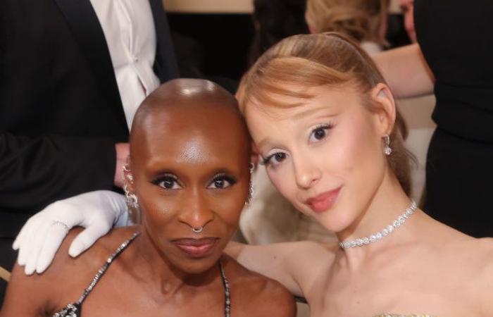 See the Incredible BTS Photos of Ariana Grande & Cynthia Erivo at the Golden Globes