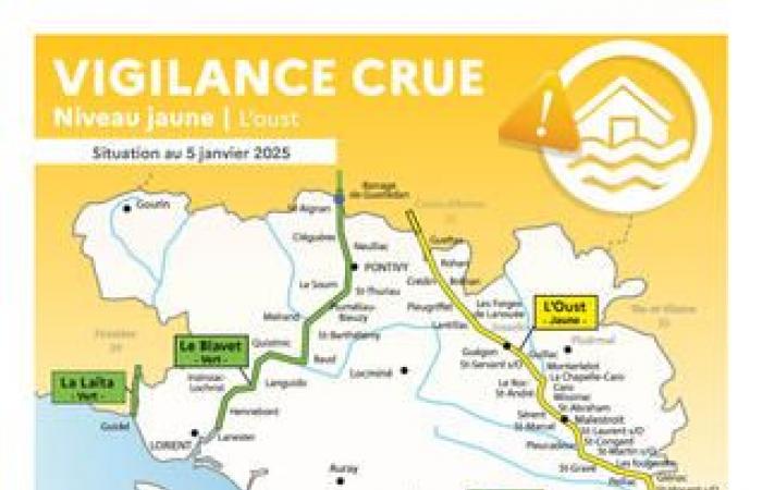 Flood vigilance | Yellow level – Rivière de l’Oust – Sunday January 5, 2025 – News – News