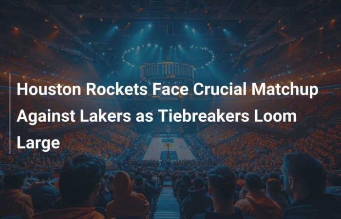 The Houston Rockets face a crucial matchup against the Lakers as the tiebreakers take shape.