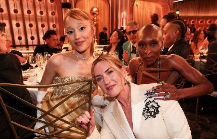 See the Incredible BTS Photos of Ariana Grande & Cynthia Erivo at the Golden Globes