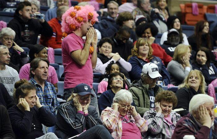 Air horns threaten our ears at the arena