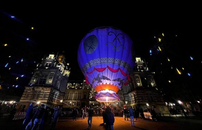 But what was this hot air balloon doing in front of Saint-Gilles town hall? She announces the opening of the Jules Verne Center in Forest (video)