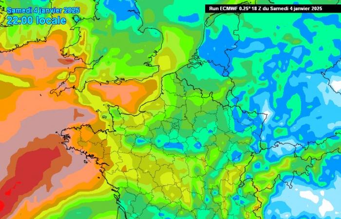 gusts to 130 km/h predicted, according to weather models