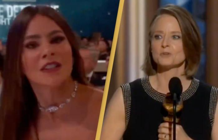 Viewers shocked at Sofía Vergara’s reaction as she loses Golden Globe to Jodie Foster – News