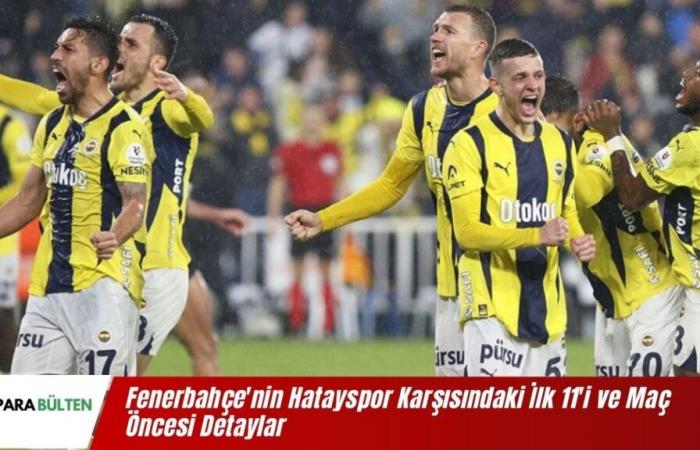 Fenerbahçe Hatayspor match starting 11