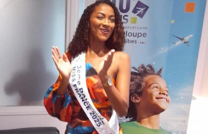 Moïra André, 3rd runner-up to Miss France 2025, back home