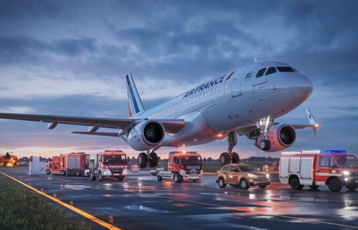 An Air France Plane Forced to Make an Emergency Landing