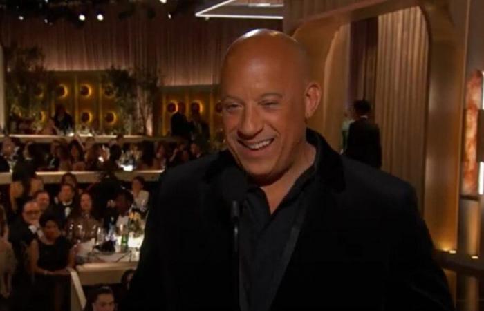 At the Golden Globes, the reunion of Vin Diesel and Dwayne Johnson greatly amuses Internet users