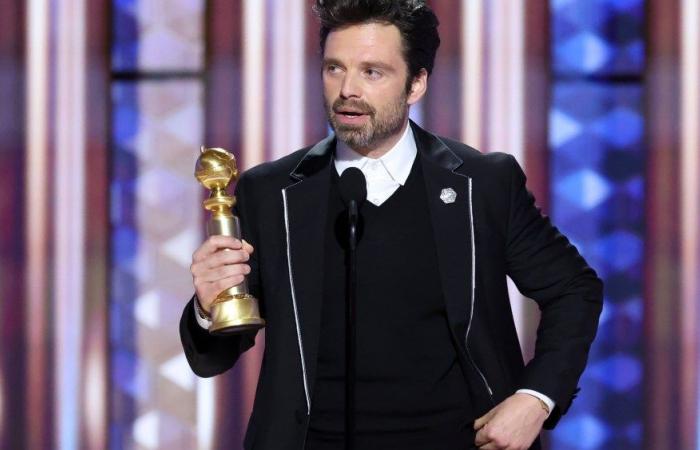 Sebastian Stan Wins Golden Globe for Best Actor in Musical or Comedy