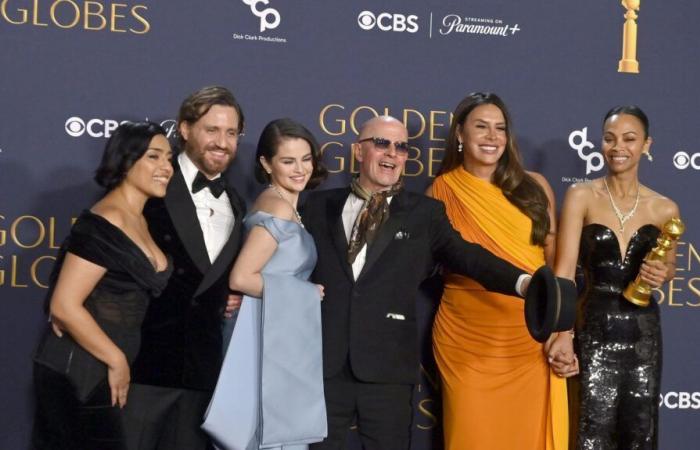 “We are very proud of our work”, reacts the French singer and composer Camille Ducol, “best original song” at the Golden Globes for “El mal”, in the film “Emilia Pérez”