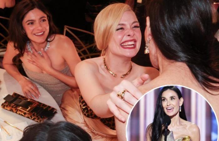 No, Demi Moore didn’t snub Kylie Jenner at the Golden Globes