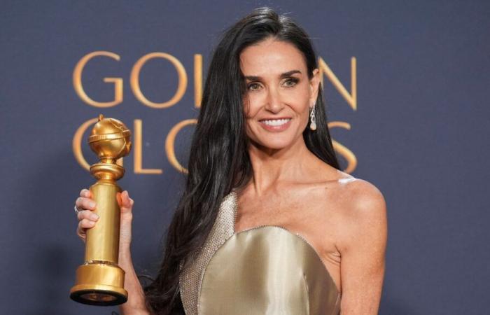 Demi Moore’s popcorn speech, and A-list put-downs – Golden Globes key moments | Ents & Arts News