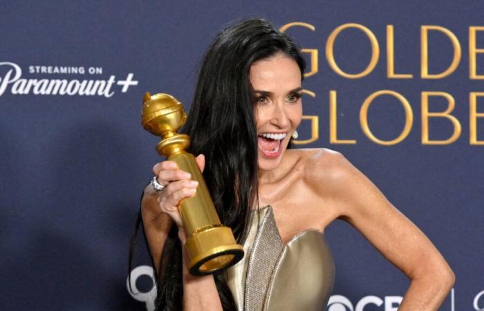 Demi Moore: her daughters film their reaction in front of TV during her first prize at the Golden Globes! (VIDEO)