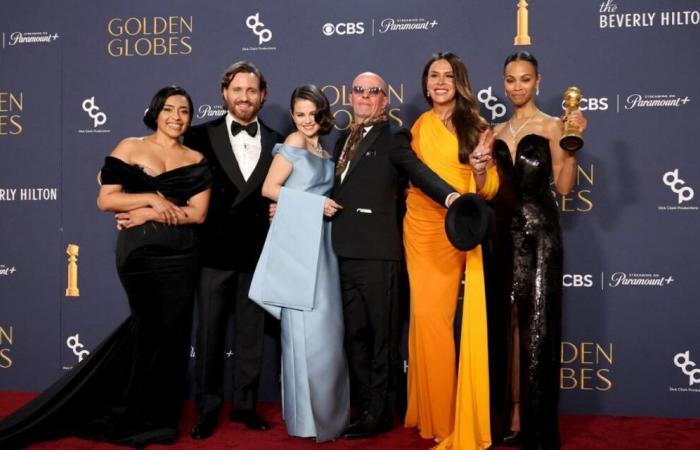 Coronation of the film “Emilia Perez” at the Golden Globes: Audiard dedicates this victory “to all those who feel worried today”