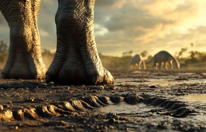 200 giant dinosaur footprints discovered in the UK!