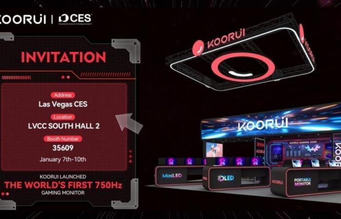 KOORUI to Launch World’s First 750Hz Monitor at CES 2025