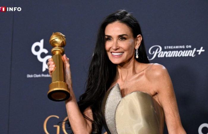 Demi Moore gets her revenge at the Golden Globes: “It's the first time I've won anything”