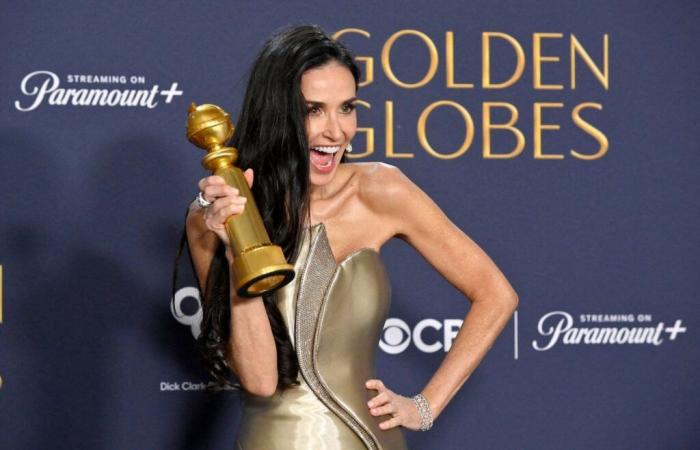 Demi Moore crowned for the first time at the Golden Globes: her family celebrates her success