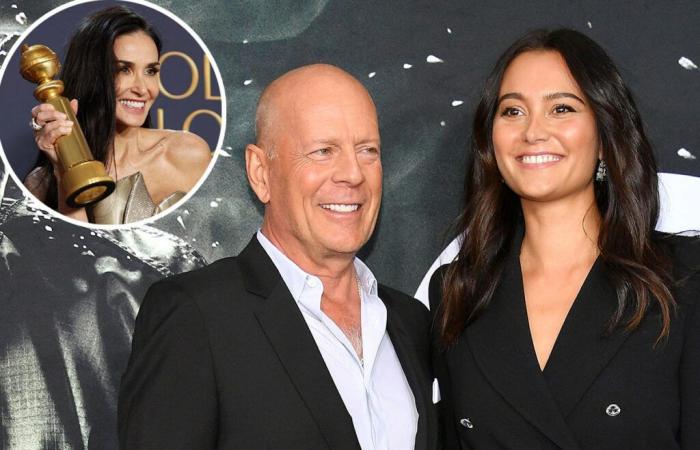 Bruce Willis’ Wife Emma Reacts to Demi Moore’s 2025 Golden Globes Win