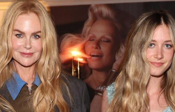 Nicole Kidman and her daughter Sunday Rose, 16, light up the Golden Globes pre-party