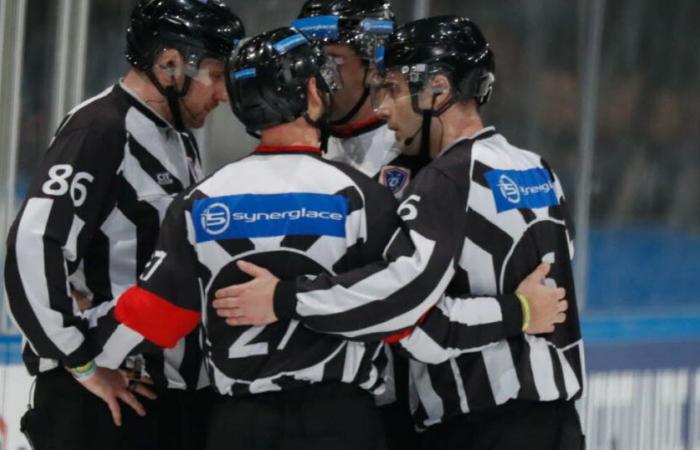 Ice hockey. A referee attacked during a match between Cergy and Grenoble!