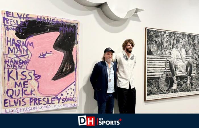 Novak Djokovic’s heartthrob, Reilly Opelka, maintains a special relationship with the Belgian artistic community: “A great inspiration for me”