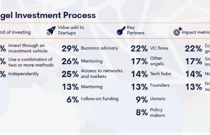 In Africa, 64% of business angels invest less than $25,000 per transaction