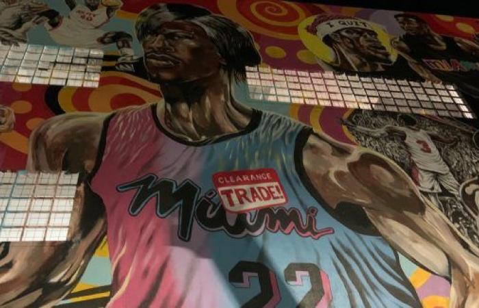 Miami fans updated the giant mural of Jimmy Butler… • Basket USA