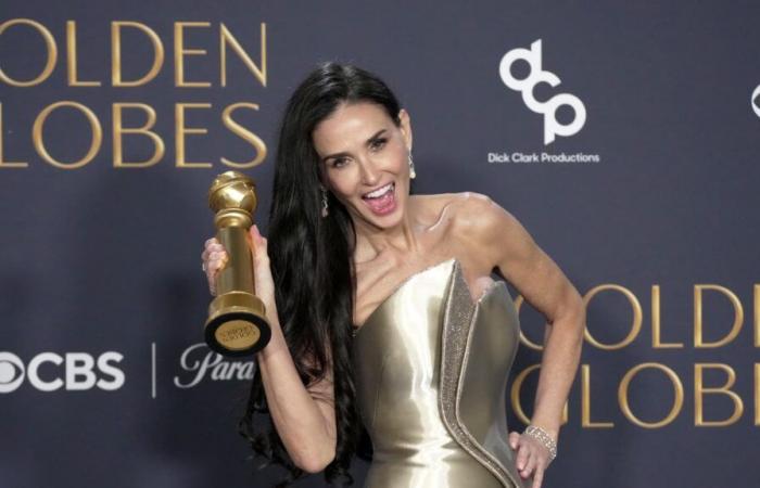 Demi Moore ‘in shock’ after winning first-ever acting award at 62