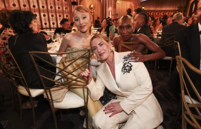 All the Celebrities fell for Ariana Grande and Cynthia Erivo’s Photobomb at the 2025 Golden Globes!