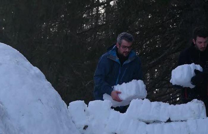 Swore. “To avoid having the worst night, they have to build themselves an igloo”