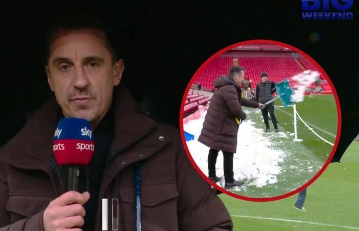 Gary Neville attempts to get Liverpool game postponed amid United ‘fear’