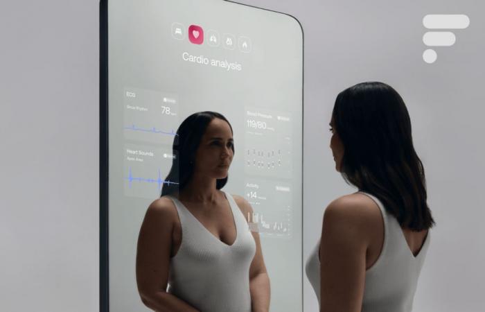 Weight, heart rate, sleep… this French connected mirror will analyze everything to better advise you