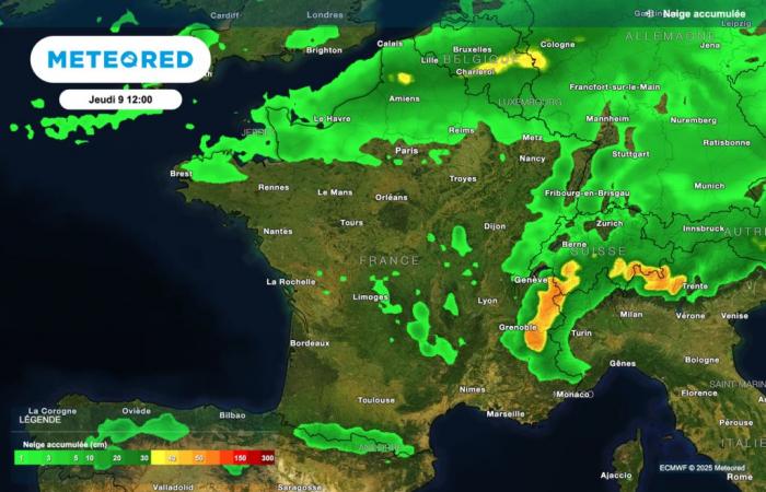 new snowfall expected mid-week in France! When ? Where could it snow?