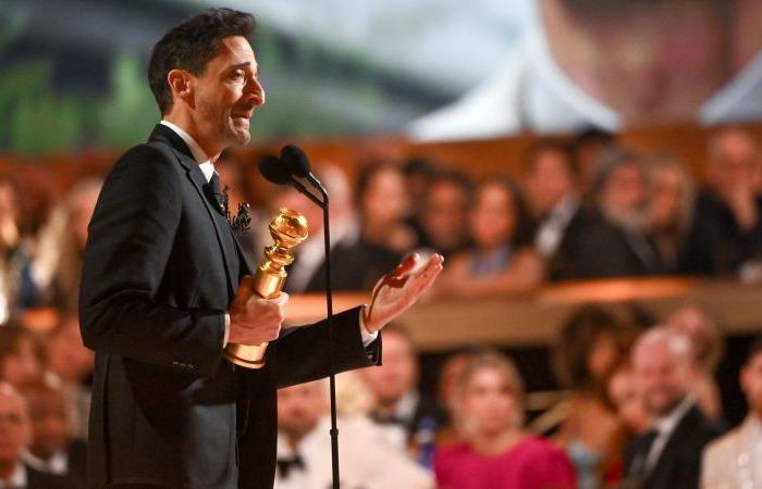 Adrien Brody dedicates his Globe win for ‘The Brutalist’ to his immigrant ancestors