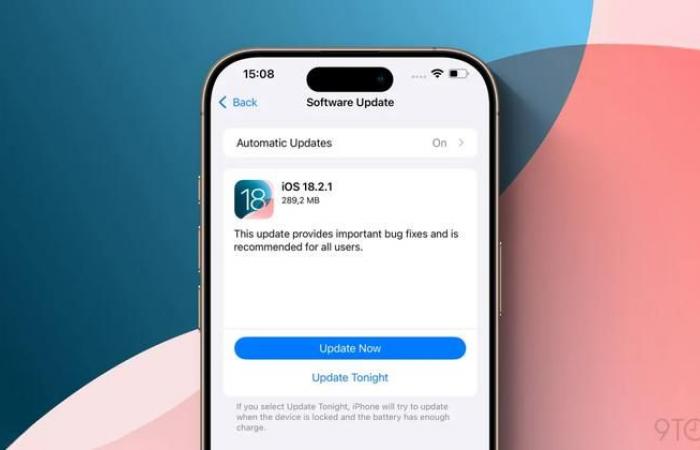 iOS 18.2.1 update: important fixes for iPhone