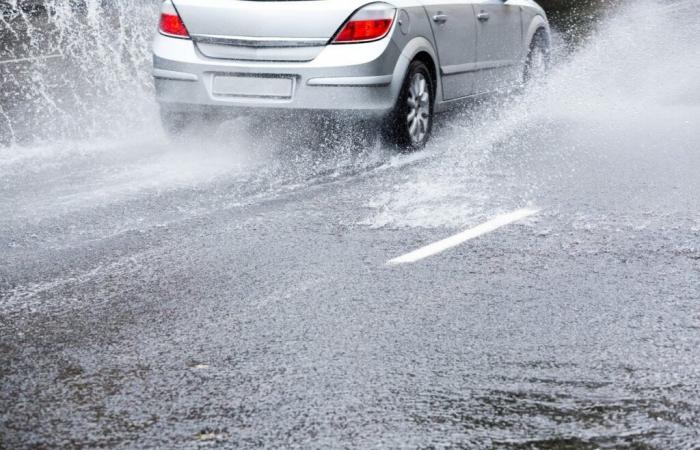 Here are 2 risky places for aquaplaning on the national roads of Morbihan