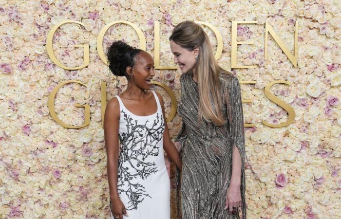 Angelina Jolie and Zahara, the inseparable mother-daughter duo, make their appearance at the Golden Globes