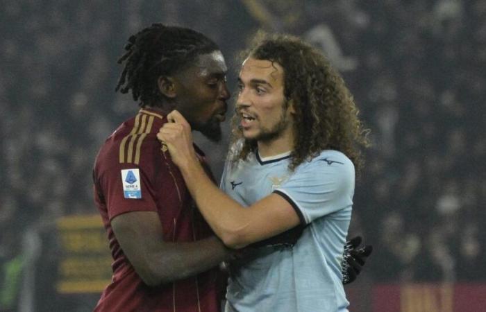 big tension between Koné and Guendouzi in the Roman derby