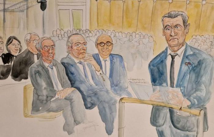 the former president and three of his ex-ministers gathered in the dock